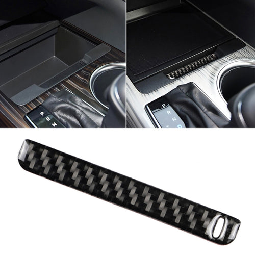 คาร์บอนไฟเบอร์กล่องเก็บ Groove สติกเกอร์ตกแต่งสำหรับ Toyota รุ่นที่ 8 Camry 2018-2019,ไดรฟ์ซ้าย, Storage Box Groove
