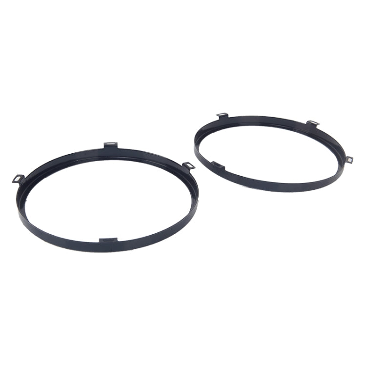 1 คู่ 7 นิ้วไฟหน้าโลหะด้านนอกสำหรับ JEEP Wrangler JK 2007-2017, Metal Outside