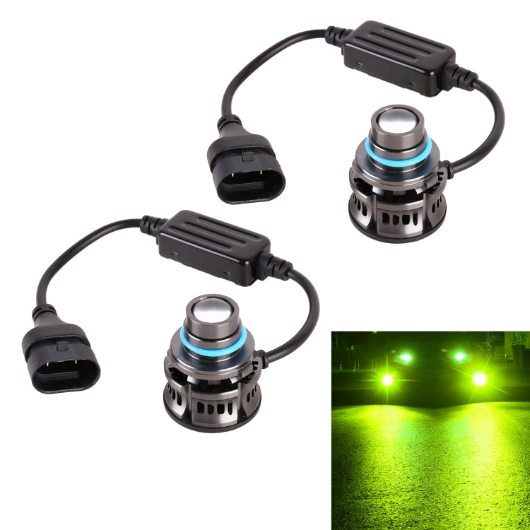 1 คู่ 9005 27W / DC12V รถอลูมิเนียมอัลลอยด์ LED ไฟหน้า, 9005 (Blue Light), 9005 (Gold Light), 9005 (Lime Green), 9005 (White Light)
