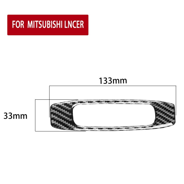 คาร์บอนไฟเบอร์Skylight Handleสติกเกอร์ตกแต่งสำหรับMitsubishi Lancer EVO (DE/ES) 2008-2015,ซ้ายและขวาไดรฟ์Universal, Skylight Handle (DE/ES)