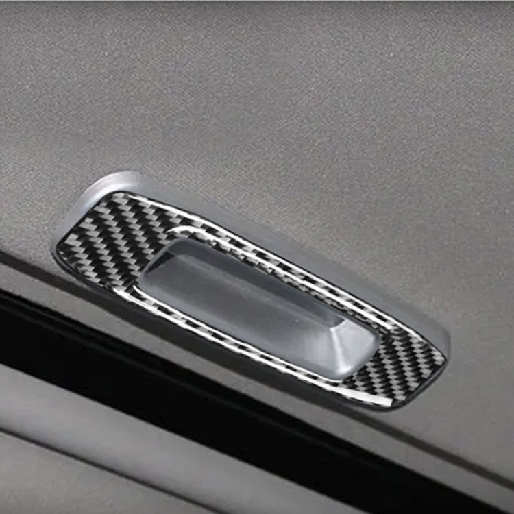 คาร์บอนไฟเบอร์Skylight Handleสติกเกอร์ตกแต่งสำหรับMitsubishi Lancer EVO (DE/ES) 2008-2015,ซ้ายและขวาไดรฟ์Universal, Skylight Handle (DE/ES)