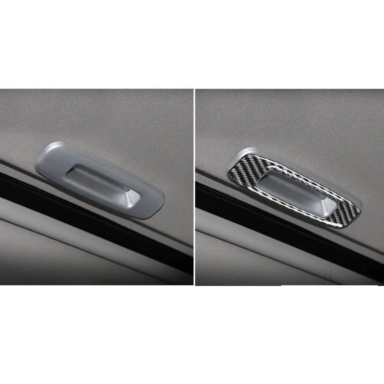 คาร์บอนไฟเบอร์Skylight Handleสติกเกอร์ตกแต่งสำหรับMitsubishi Lancer EVO (DE/ES) 2008-2015,ซ้ายและขวาไดรฟ์Universal, Skylight Handle (DE/ES)