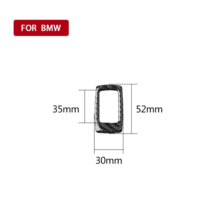 คาร์บอนไฟเบอร์ Trunk สวิทช์สติกเกอร์ตกแต่งสำหรับ BMW 3 Series G20/G28/325Li/330d/335 2019-2020, ซ้ายและขวาไดรฟ์ Universal, Trunk Switch