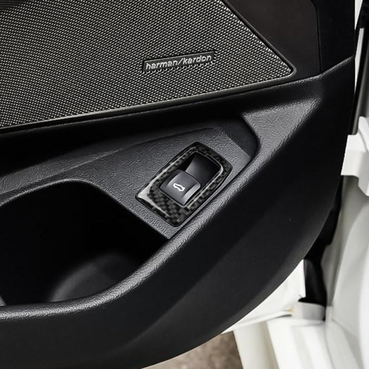 คาร์บอนไฟเบอร์ Trunk สวิทช์สติกเกอร์ตกแต่งสำหรับ BMW 3 Series G20/G28/325Li/330d/335 2019-2020, ซ้ายและขวาไดรฟ์ Universal, Trunk Switch