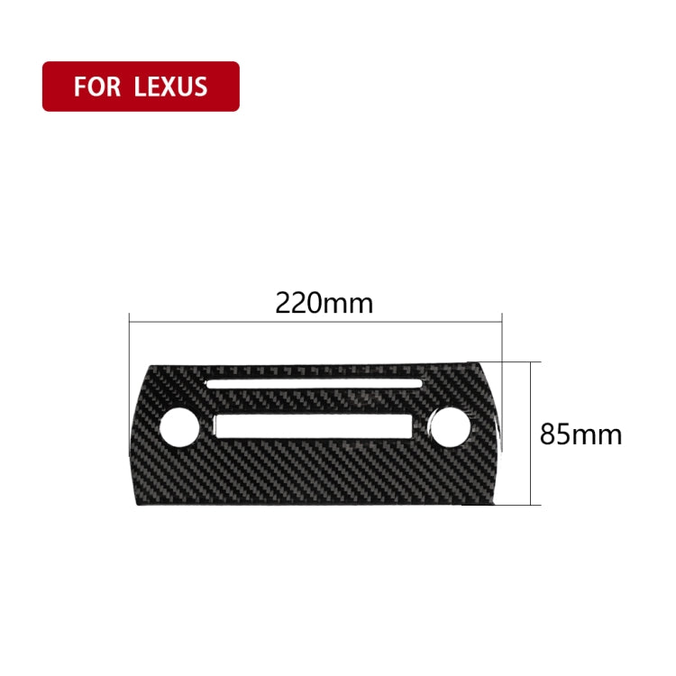 คาร์บอนไฟเบอร์CDแผงสติกเกอร์ตกแต่งสำหรับLexus NX200 / 200T / 300H 2014-2021,ซ้ายและขวาไดรฟ์Universal, CD Panel