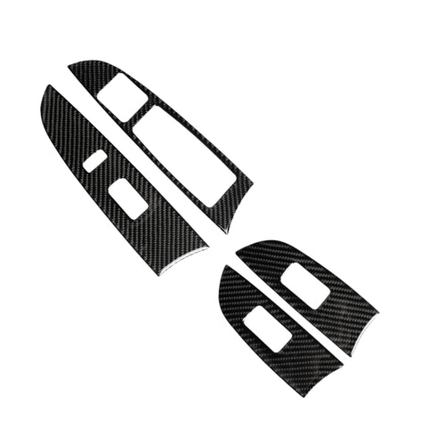 คาร์บอนไฟเบอร์กระจกหน้าต่าง Lift สติกเกอร์ตกแต่งสำหรับ Lexus IS250 300 350C 2006-2012, ขวา, Window Glass Lift, Right Drive