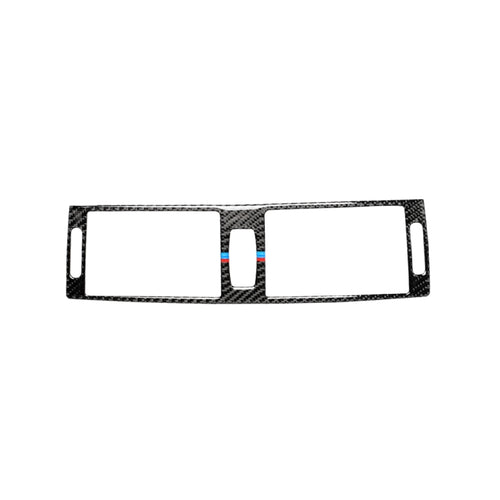 คาร์บอนไฟเบอร์ Tricolor กลาง Air Outlet สติกเกอร์ตกแต่งสำหรับ BMW E70 X5 / E71 X6 2008-2013, ซ้ายและขวาไดรฟ์ Universal, Middle Air Outlet(Tricolor)