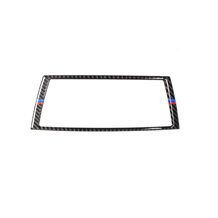 คาร์บอนไฟเบอร์ Tricolor นำทางกรอบตกแต่งสติกเกอร์สำหรับ BMW E70 X5 / E71 X6 2008-2013, ซ้ายและขวา Universal, Navigation Frame(Tricolor)