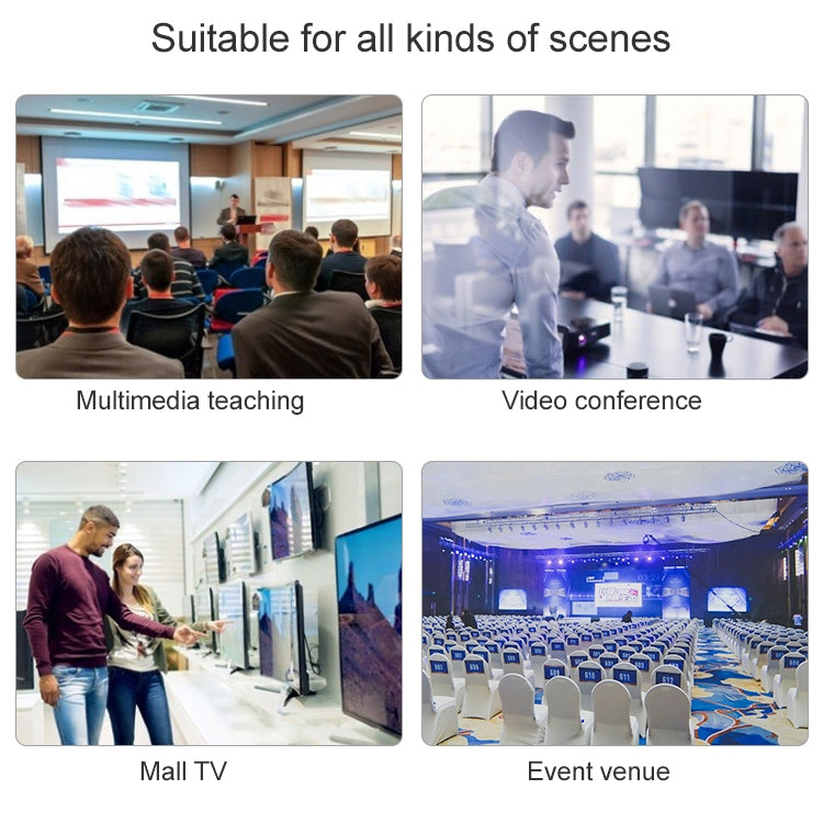 1 x 8 Full HD 1080P ตัวแยกสัญญาณ HDMI พร้อมสวิตช์ รองรับ 3D และ 4K x 2K