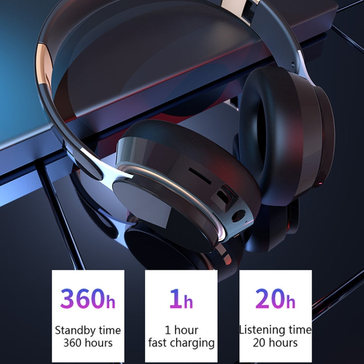 07S พับกีฬาคอมพิวเตอร์เกมไร้สาย Bluetooth V5.0 ชุดหูฟังพร้อมไมโครโฟน