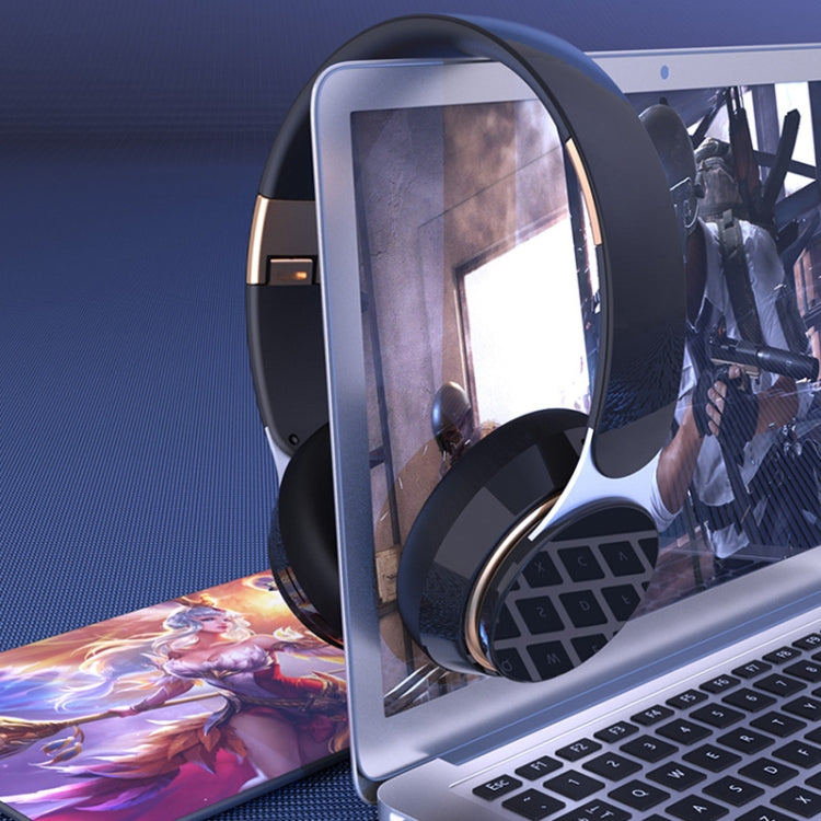 07S พับกีฬาคอมพิวเตอร์เกมไร้สาย Bluetooth V5.0 ชุดหูฟังพร้อมไมโครโฟน