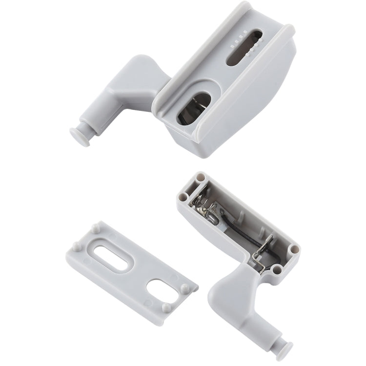 0.3W Universal บานพับด้านใน LED Sensor โคมไฟตู้ 3 LEDs Night light Auto ON/OFF หลอดไฟ, 1 PCS White Light, 1 PCS Warm White