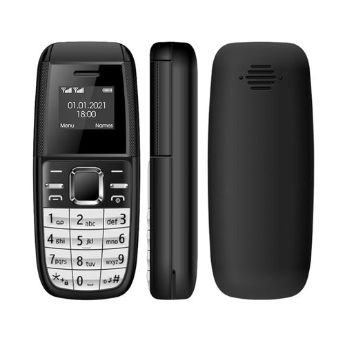 0.66 นิ้ว, MT6261D, 21 คีย์, บลูทูธ, เพลง MP3, สองซิม, เครือข่าย: 2G