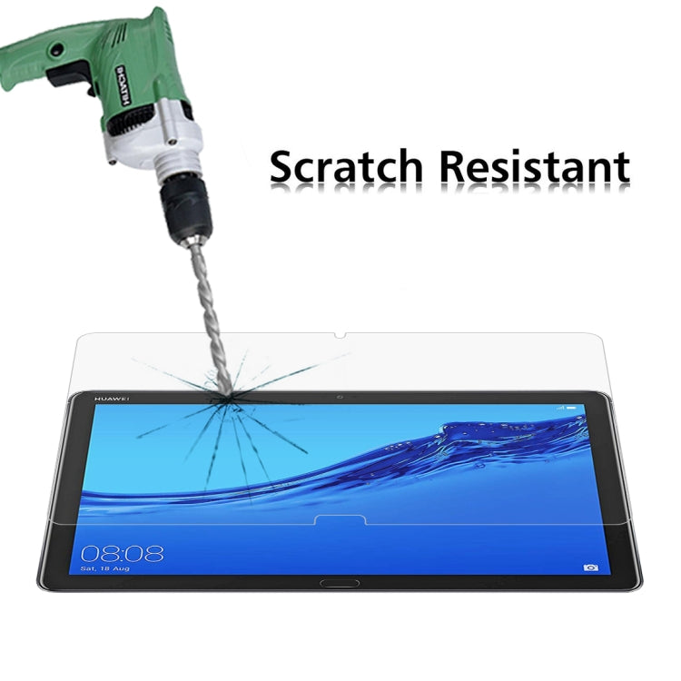 0.26mm 9H ความแข็งพื้นผิวฟิล์มกระจกนิรภัยป้องกันการระเบิดสำหรับ Huawei MediaPad M5 lite 10.1, For MediaPad M5 lite
