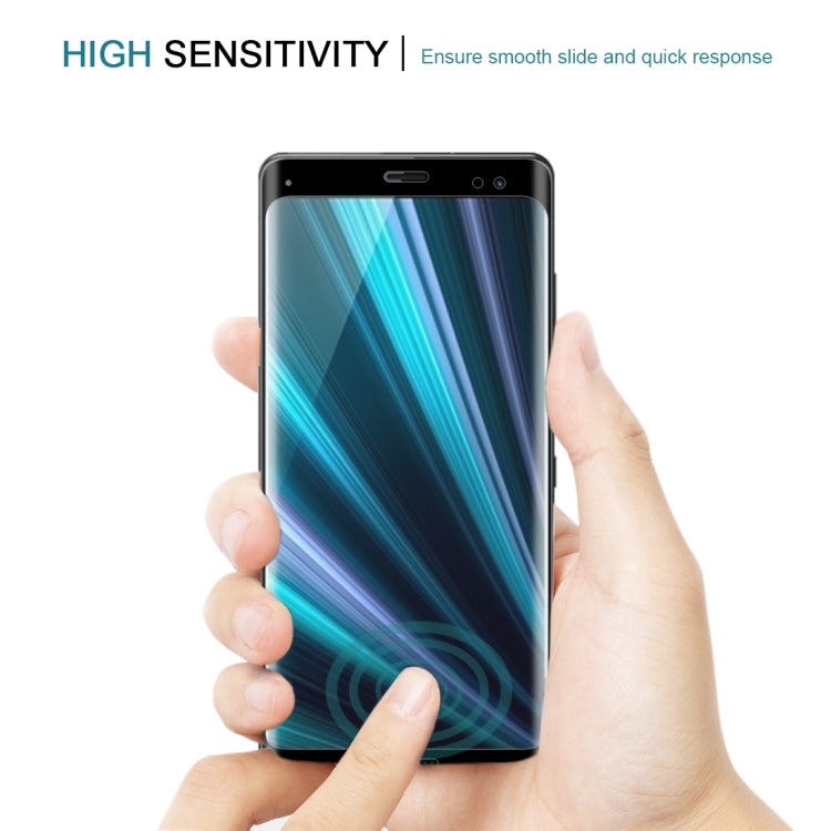 0.3mm 9H ความแข็งพื้นผิว 3D Curved Edge ฟิล์มกระจกนิรภัยแบบเต็มหน้าจอสำหรับ Sony Xperia XZ3, For Sony Xperia XZ3 (0.3mm)(1 PC), For Xperia XZ3(1 PC)