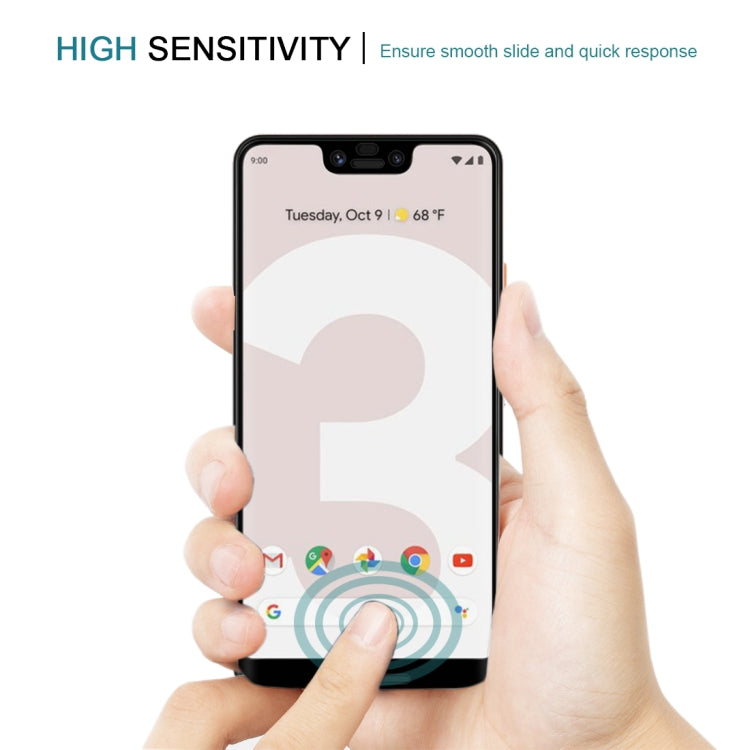 0.3 มม. 9H ความแข็งพื้นผิว 3D Curved Edge ฟิล์มกระจกนิรภัยแบบเต็มหน้าจอสำหรับ Google Pixel 3 XL, For Pixel 3 XL