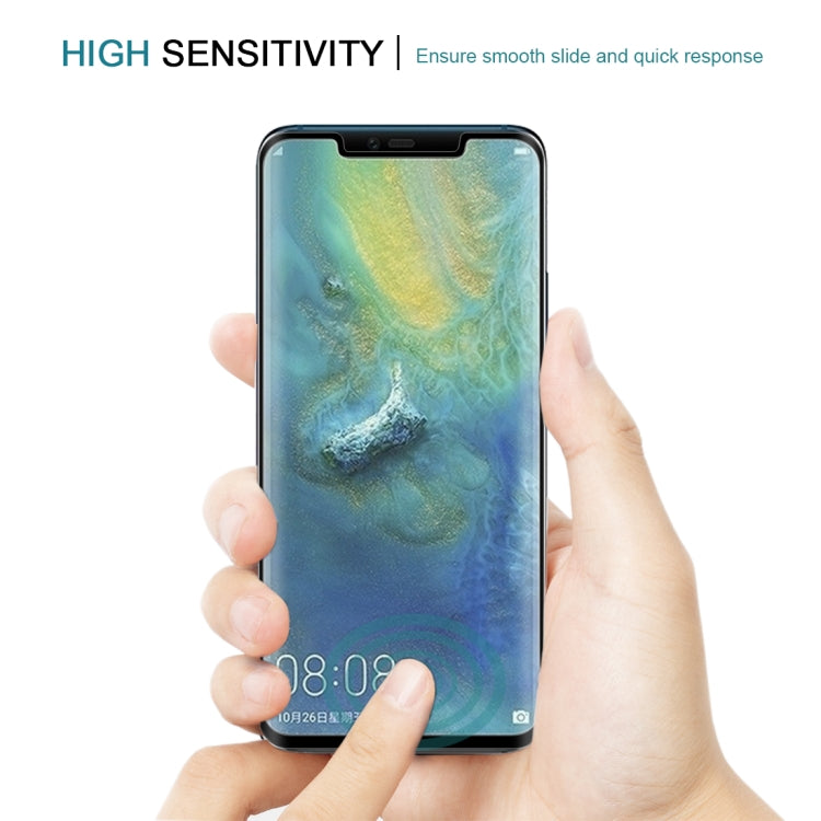 0.3mm 9H ความแข็งพื้นผิว 3D Curved Edge ฟิล์มกระจกนิรภัยแบบเต็มหน้าจอสำหรับ Huawei Mate 20 Pro, For Huawei Mate 20 Pro (0.3mm)