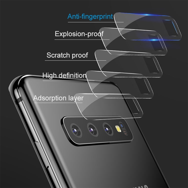 0.3 มม. 2.5D โปร่งใสด้านหลังกล้องเลนส์ป้องกันฟิล์มกระจกนิรภัยสำหรับ Galaxy S10 5G, For Galaxy S10 5G