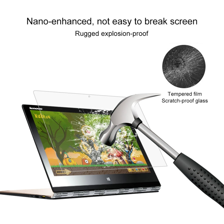 0.4mm 9H ความแข็งพื้นผิวฟิล์มกระจกนิรภัยแบบเต็มหน้าจอสำหรับ Lenovo YOGA 3 Pro 13.3 นิ้ว, Yoga 3 Pro