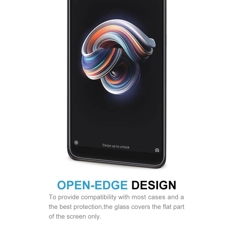 0.26mm 9H ความแข็งพื้นผิว 2.5D ขอบโค้งฟิล์มกระจกนิรภัยสำหรับ Xiaomi Redmi Note 5 Pro