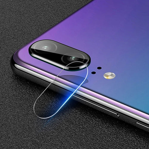 0.3 มม. 2.5D โปร่งใสด้านหลังกล้องเลนส์ Protector กระจกนิรภัยป้องกันฟิล์มสำหรับ Huawei P20