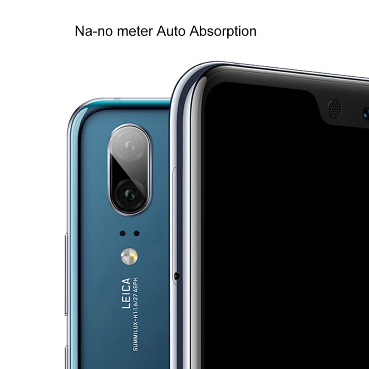 0.3 มม. 2.5D โปร่งใสด้านหลังกล้องเลนส์ Protector กระจกนิรภัยป้องกันฟิล์มสำหรับ Huawei P20