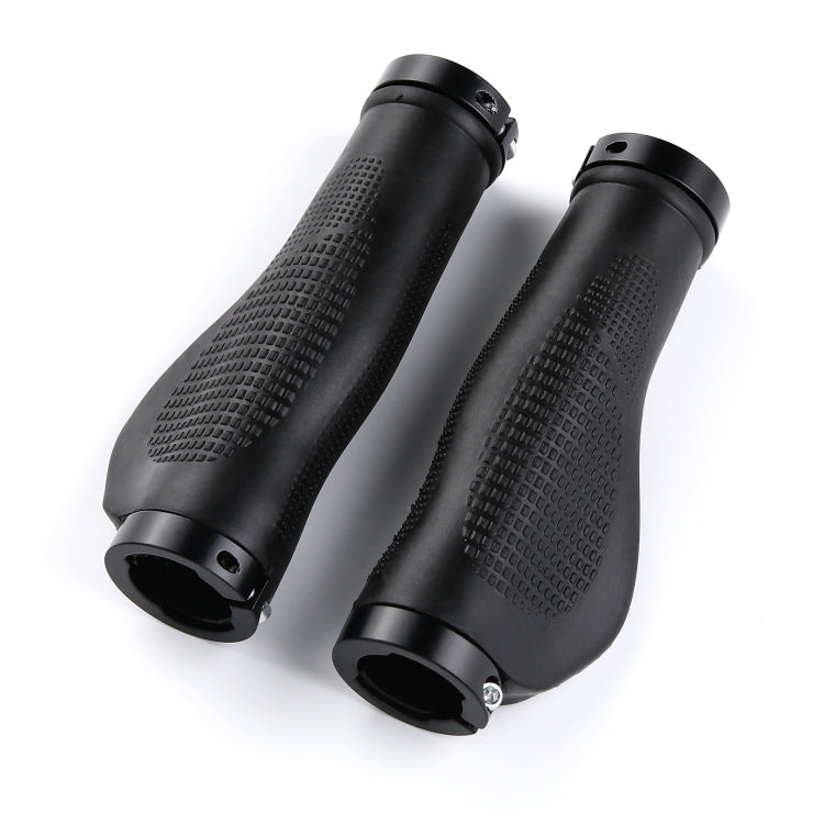 1 คู่ AG21 ยาง + โลหะผสมล็อค-แหวนจักรยานแบน Handlebar Grip, AG21