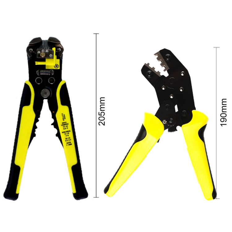 0.25-6.0 มม. มัลติฟังก์ชั่น ลวด Stripper + คีมจีบเหล็กคาร์บอน + ถุงเก็บ ชุดเครื่องมือ