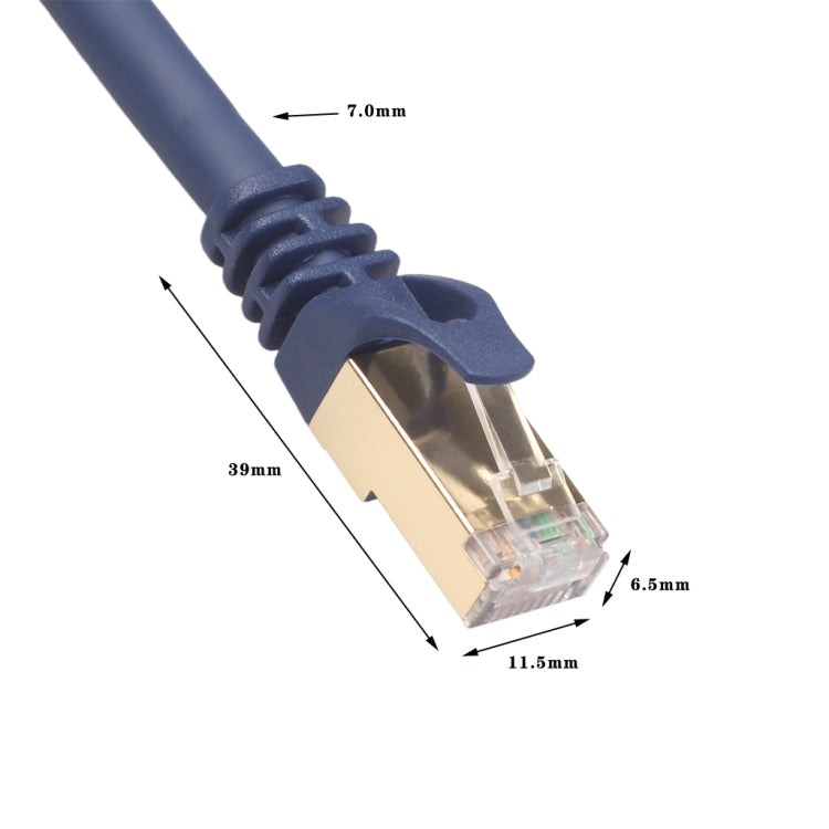 0.5 ม. CAT8 คอมพิวเตอร์สวิตช์เราเตอร์เครือข่ายอีเธอร์เน็ตสาย LAN, สายแพทช์ RJ45, 0.5m