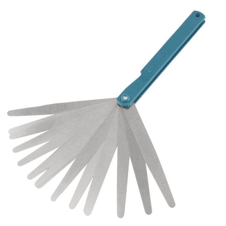 0.02 ถึง 1 มม. ความหนา 17 ใบมีด Gap Metric Filler Feeler Gauge เครื่องมือวัด, 0.02 to 1mm Measure Tool