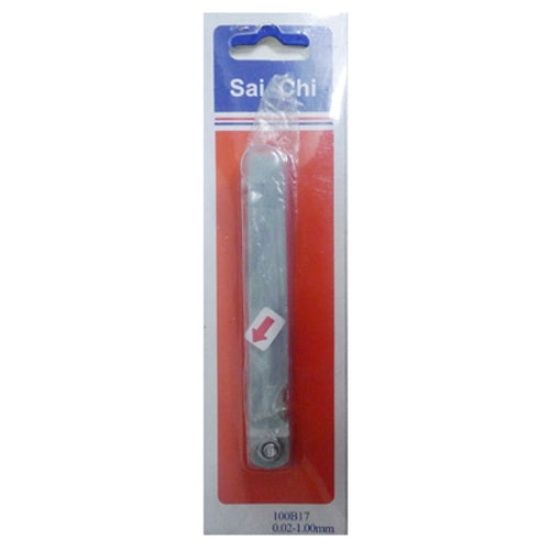 0.02 ถึง 1 มม. ความหนา 17 ใบมีด Gap Metric Filler Feeler Gauge เครื่องมือวัด, 0.02 to 1mm Measure Tool