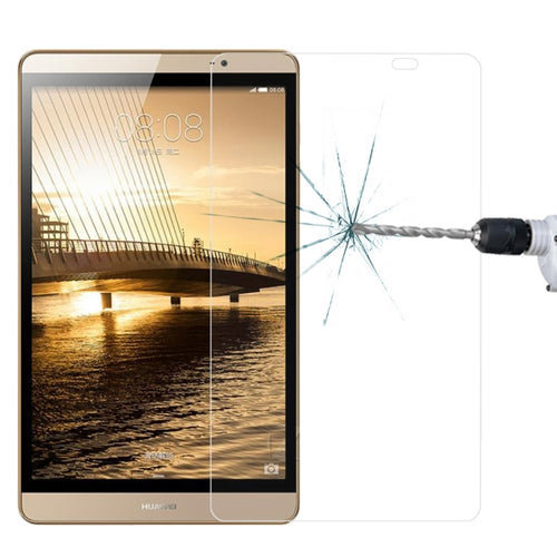 0.4mm 9H ความแข็งพื้นผิวฟิล์มกระจกนิรภัยป้องกันการระเบิดสำหรับ Huawei MediaPad M2 8.0, For M2 8.0