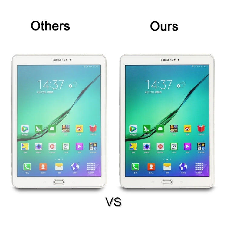 0.4mm 9H ความแข็งพื้นผิวฟิล์มกระจกนิรภัยป้องกันการระเบิดสำหรับ Galaxy Tab S2 9.7 / T810 / T815, For T810