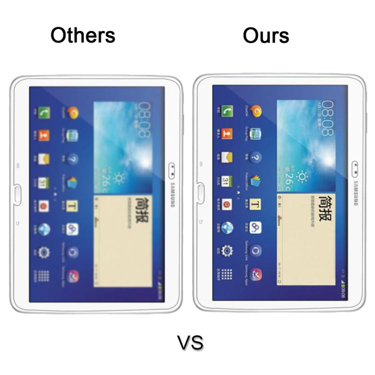 0.4mm 9H + ความแข็งพื้นผิว 2.5D ฟิล์มกระจกนิรภัยป้องกันการระเบิดสำหรับ Galaxy Tab 3 10.1 / P5200