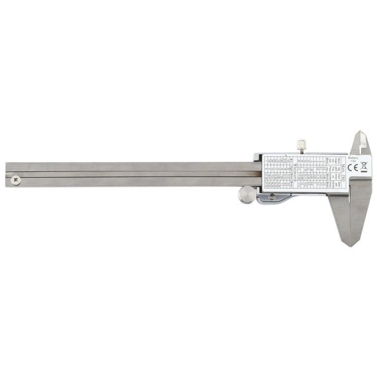 0-150 มม. LCD เครื่องวัดเส้นผ่าศูนย์กลางดิจิตอลอิเล็กทรอนิกส์ดิจิตอล Vernier Caliper