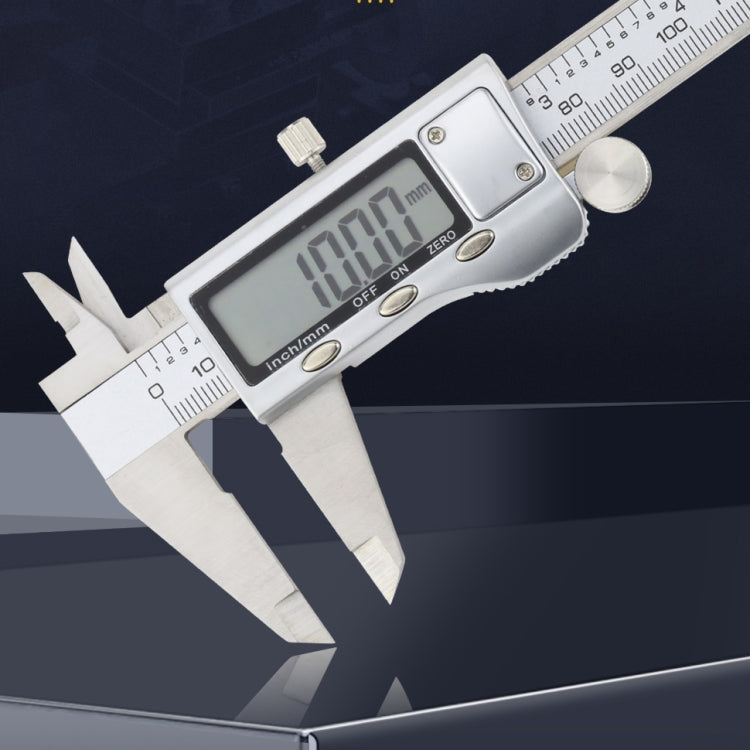 0-150 มม. LCD เครื่องวัดเส้นผ่าศูนย์กลางดิจิตอลอิเล็กทรอนิกส์ดิจิตอล Vernier Caliper