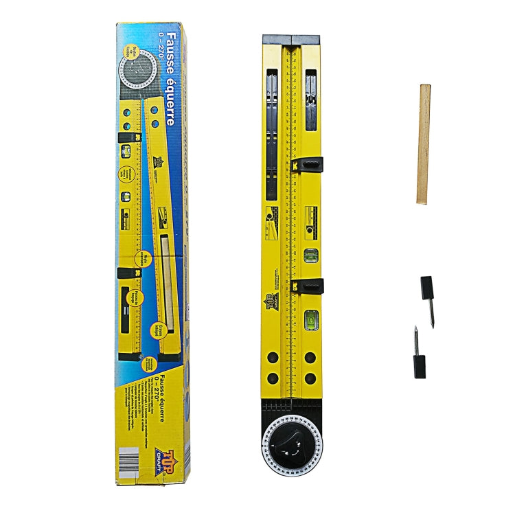 0-270 องศา Multi-Function Line Gauge งานไม้ Scriber เข็มทิศวัดความลาดชันมุมเมตร