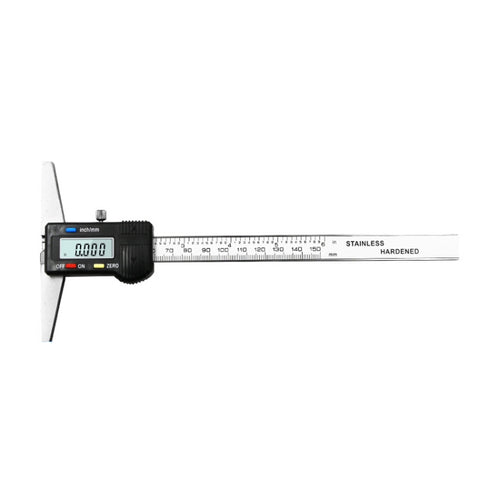 0-150 มม.ดิจิตอลจอแสดงผลความลึก Caliper Vernier Caliper ความลึกวัดไม้บรรทัด
