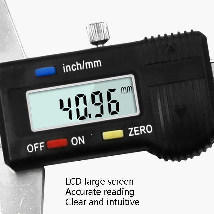 0-150 มม.ดิจิตอลจอแสดงผลความลึก Caliper Vernier Caliper ความลึกวัดไม้บรรทัด