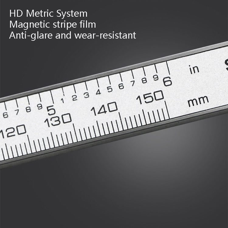0-150 มม.ดิจิตอลจอแสดงผลความลึก Caliper Vernier Caliper ความลึกวัดไม้บรรทัด