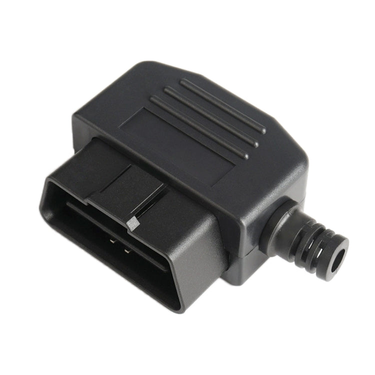 5 PCS 16PIN รถตัวเชื่อมต่อชาย OBD2 Connector ปลั๊ก + เชลล์ + สายการ์ด + สกรูปลั๊ก OBD J1962M