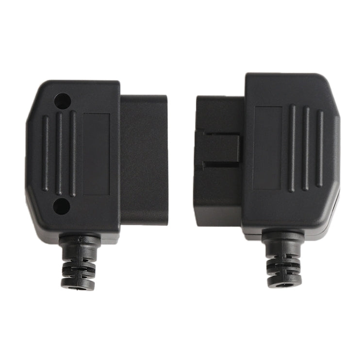 5 PCS 16PIN รถตัวเชื่อมต่อชาย OBD2 Connector ปลั๊ก + เชลล์ + สายการ์ด + สกรูปลั๊ก OBD J1962M