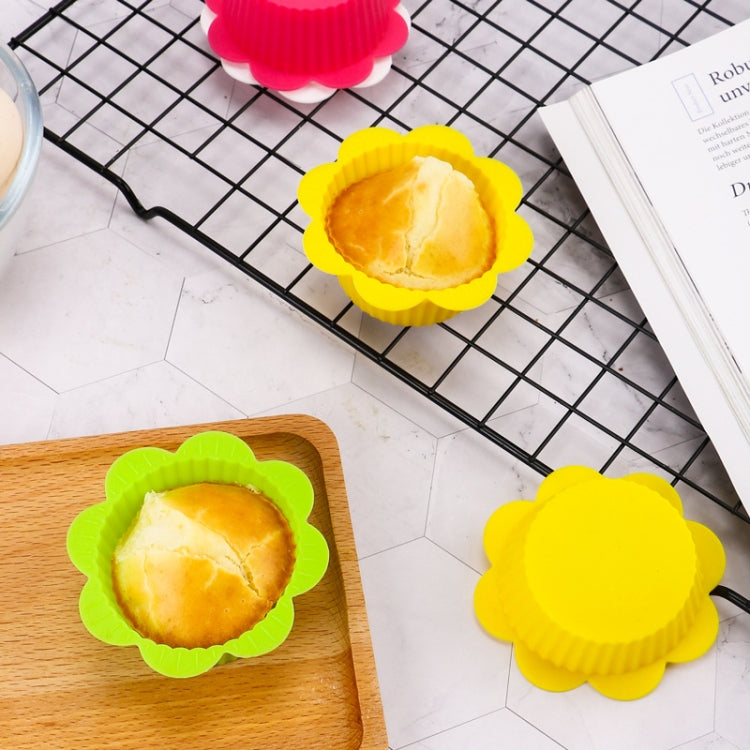 20 ชิ้น DIY เบเกอรี่แม่พิมพ์ Macaron ลูกไม้รูปร่างซิลิโคนเค้กถ้วยพุดดิ้งทาร์ตไข่มัฟฟินถ้วยแม่พิมพ์,การจัดส่งสีสุ่ม