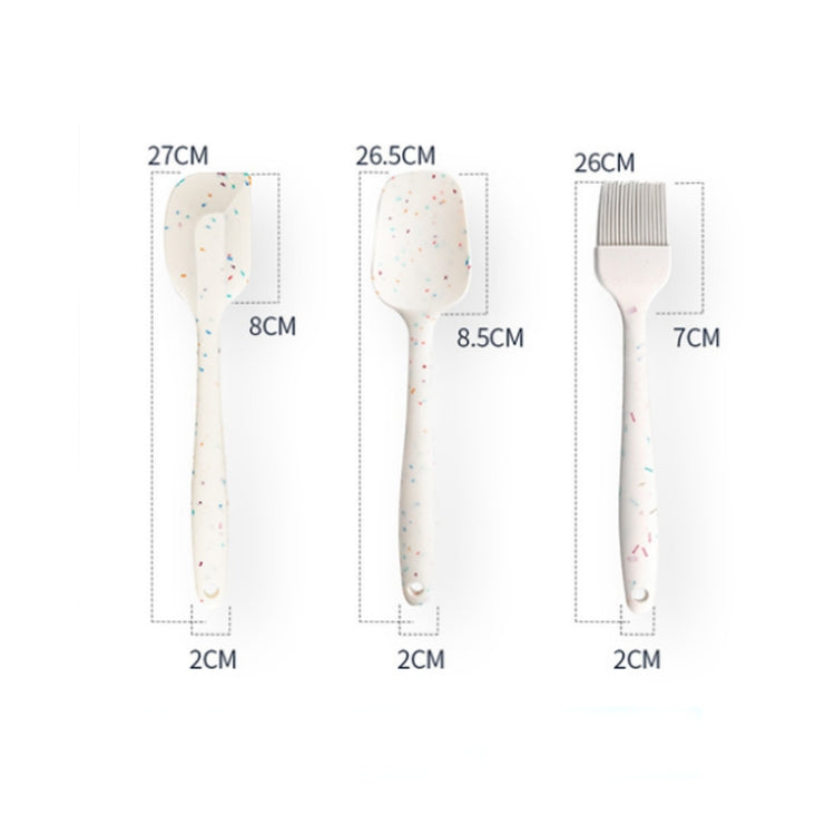 3 in 1 ครัวแพนเค้ก DIY ชุดเครื่องมืออบสีข้าวแปรงบาร์บีคิว + ไม้พายเนย + ชุดไม้พาย