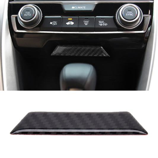 คาร์บอนไฟเบอร์ Trim Central Control Gears Shift Panel สติกเกอร์ตกแต่งสำหรับ Honda Civic 10th Gen, Gears Shift Panel
