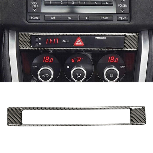 คาร์บอนไฟเบอร์ Central Control นาฬิกาตกแต่งสติกเกอร์สำหรับ Subaru BRZ/Toyota 86 2013-2017, ซ้ายและขวา Universal, Central Control Clock