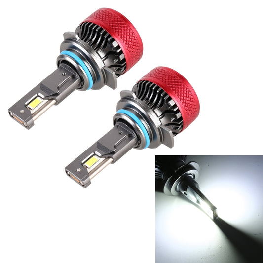 1 คู่ 9012 DC12V 65W 6000K 6500LM LED ไฟหน้ารถ, 9012