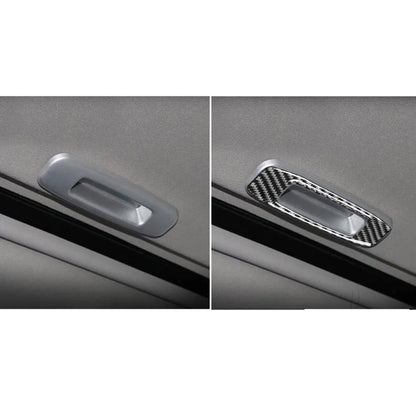 คาร์บอนไฟเบอร์Skylight Handleสติกเกอร์ตกแต่งสำหรับMitsubishi Lancer EVO (DE/ES) 2008-2015,ซ้ายและขวาไดรฟ์Universal, Skylight Handle (DE/ES)