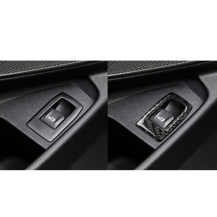 คาร์บอนไฟเบอร์ Trunk สวิทช์สติกเกอร์ตกแต่งสำหรับ BMW 3 Series G20/G28/325Li/330d/335 2019-2020, ซ้ายและขวาไดรฟ์ Universal, Trunk Switch