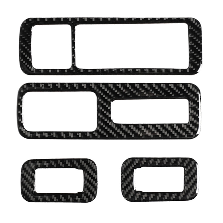 คาร์บอนไฟเบอร์กระจกหน้าต่าง Lift ตกแต่งสติกเกอร์สำหรับ Lexus RX300 / 270 / 200T / 450H 2016-2019, ขวา, Window Glass Lift